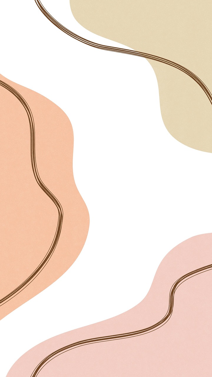abstract shapes minimal pastel